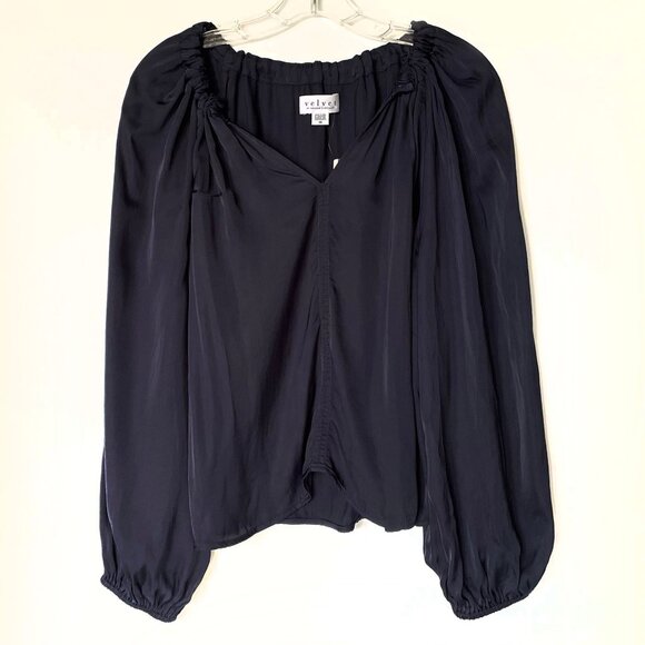 VELVET BY GRAHAM & SPENCER NORIA LONG-SLEEVE BLOUSE - Picture 5 of 9